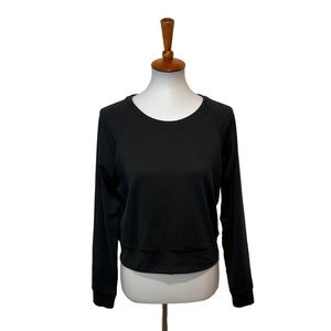 Outdoor Voices Everyday Long Sleeve T-Shirt Black Size Medium